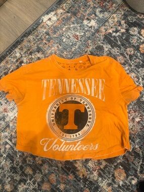 Tennessee Volunteers Orange Short Sleeve Crop Tee